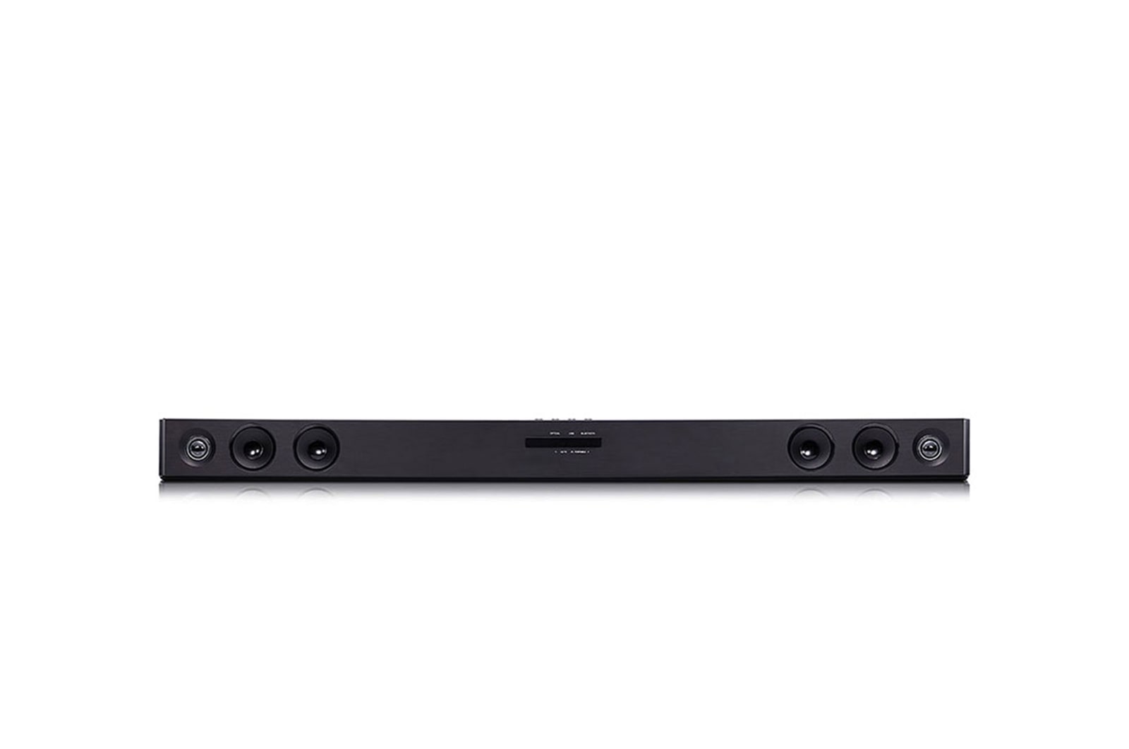 Front view of soundbar