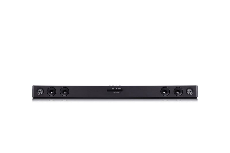 Front view of soundbar