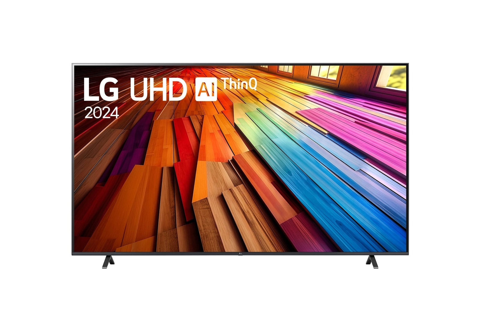 Front view of LG UHD TV, UT80