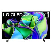 LG Pantalla LG OLED evo C3 42 pulgadas 4K SMART TV ThinQ AI, OLED42C3PSA
