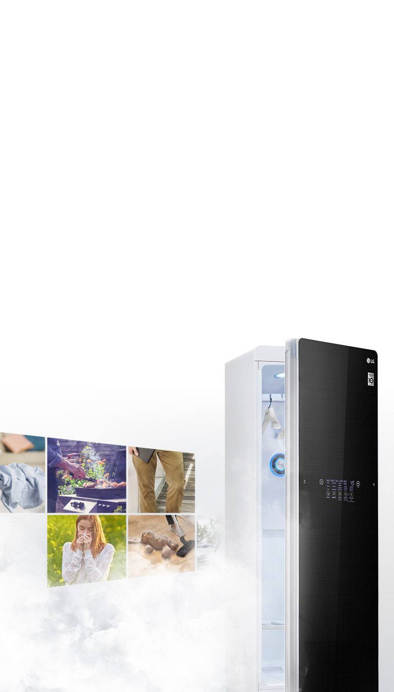 Muestra los diversos aromas que LG Styler puede erradicar.