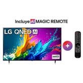 Pantalla LG AI QNED QNED80 75 pulgadas 4K SMART TV 2024 ThinQ AI