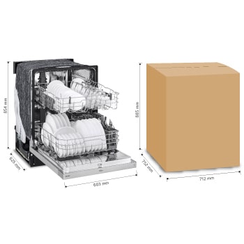 LG Lavavajillas LG QuadWash™ de Empotre, LDFN3432T