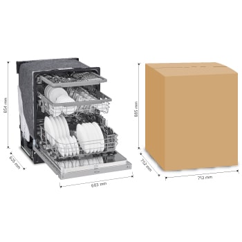 LG Lavavajillas LG QuadWash™ de Empotre, LDFN4542S