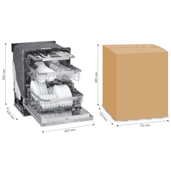 LG Lavavajillas LG QuadWash™ TrueSteam™ Empotre, LDP6810SS