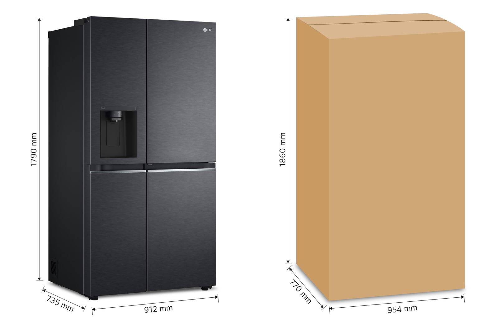 LG Refrigerador Side by Side 22pies³ DoorCooling, VS22JNT