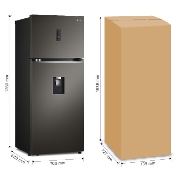LG Refrigerador Top Freezer 14 pies³ Inverter, VT40AWT