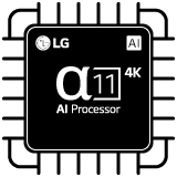 Un procesador 4K alpha 11 AI.