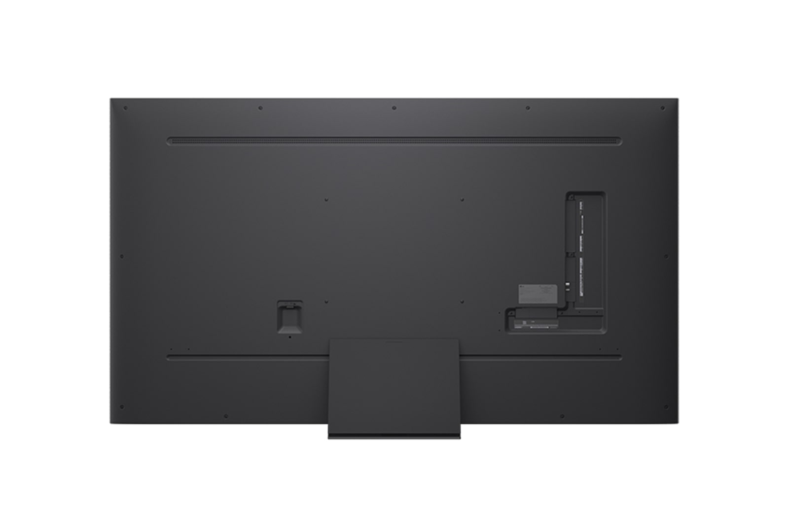 Rear view of LG QNED evo QNED85 TV