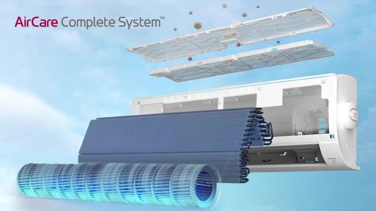 Air conditioning in the process of turning inhaled air into cool air