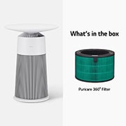 LG PuriCare™ AeroFurniture Air Purifier (Essence White) with Wireless Charging, AS20GPHK0