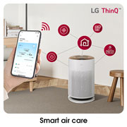 LG PuriCare™ 360º HIT Air Purifier (Brown) with compact and complete air purification, AS60GHCG0