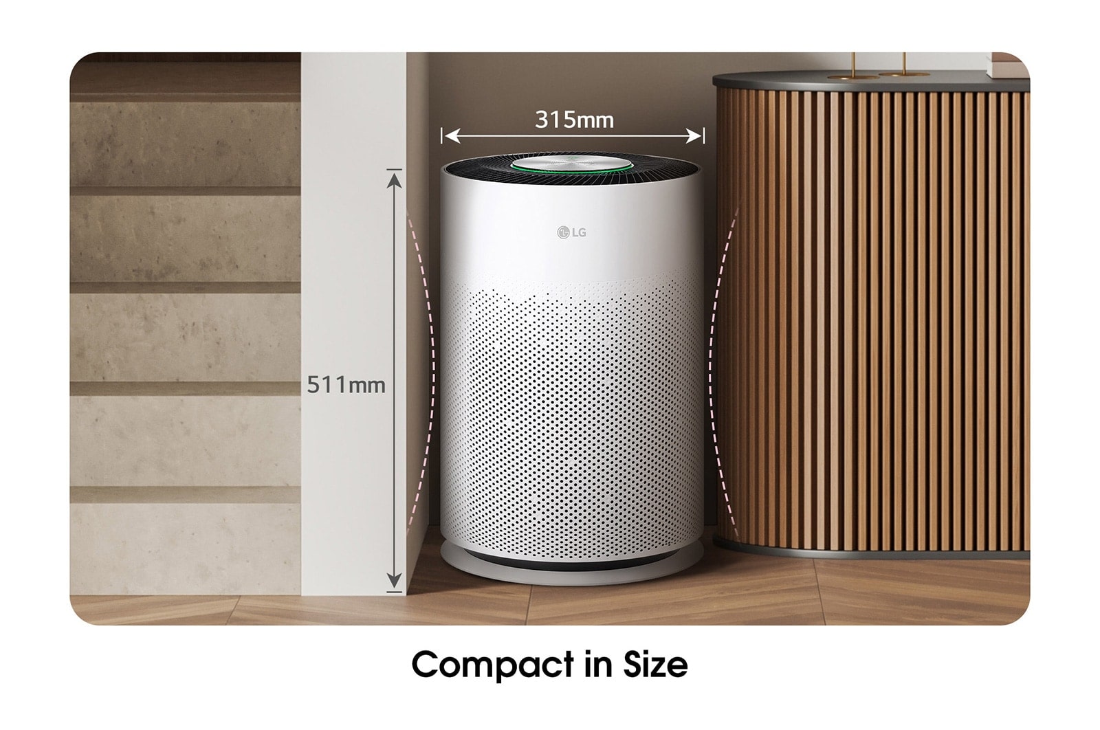 LG PuriCare™ 360º HIT Air Purifier, AS60GHWG0