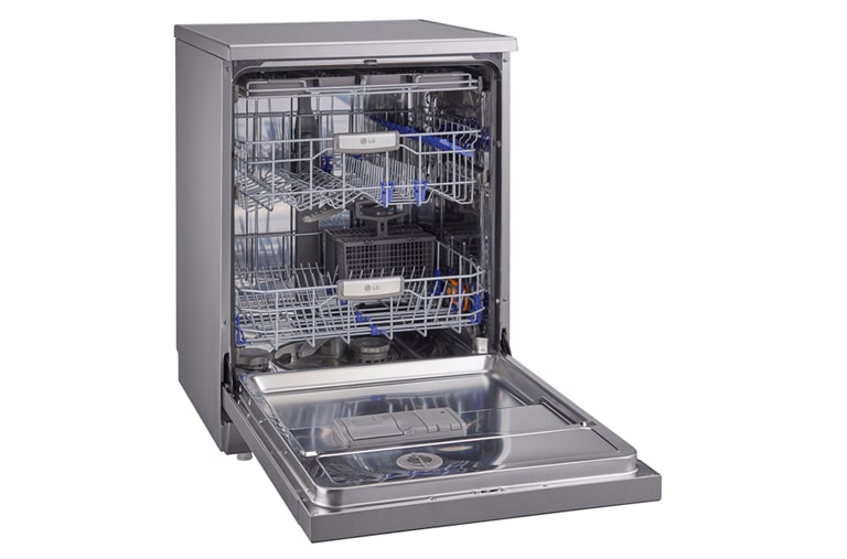 LG TrueSteam Dishwasher with Inverter Direct Drive & Smart Rack, D1454CF