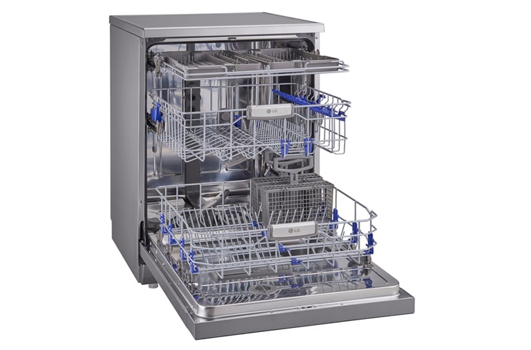 LG TrueSteam Dishwasher with Inverter Direct Drive & Smart Rack, D1454CF