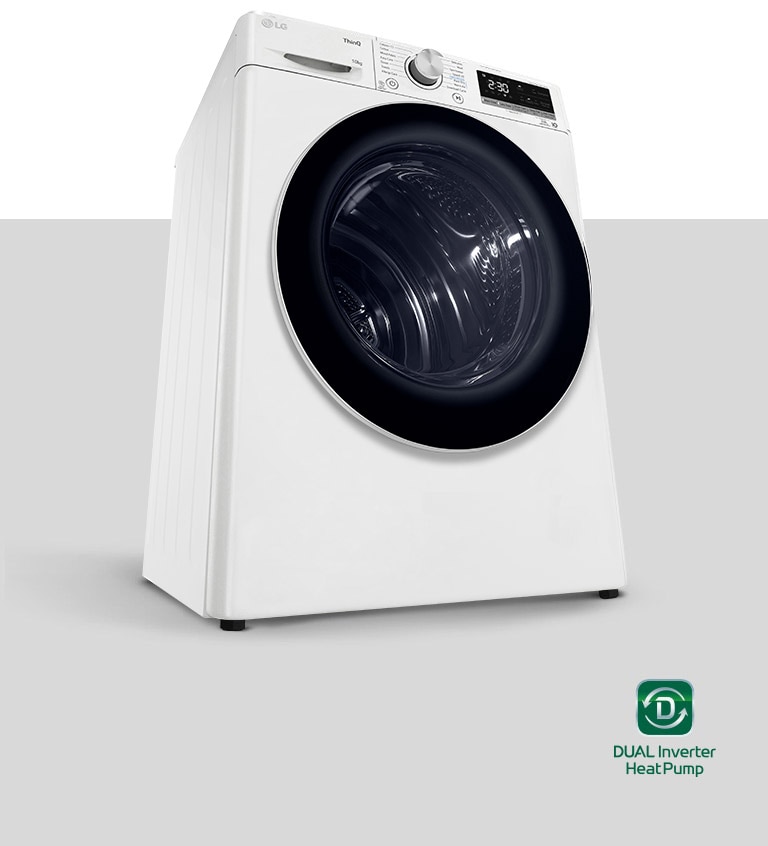 DUAL Inverter Heat Pump™ Dryer product image with logo