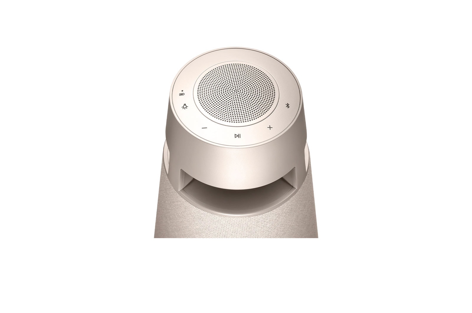 LG XBOOM 360 Portable Wireless Bluetooth Speaker with Omnidirectional Sound - Beige, XO3QBE