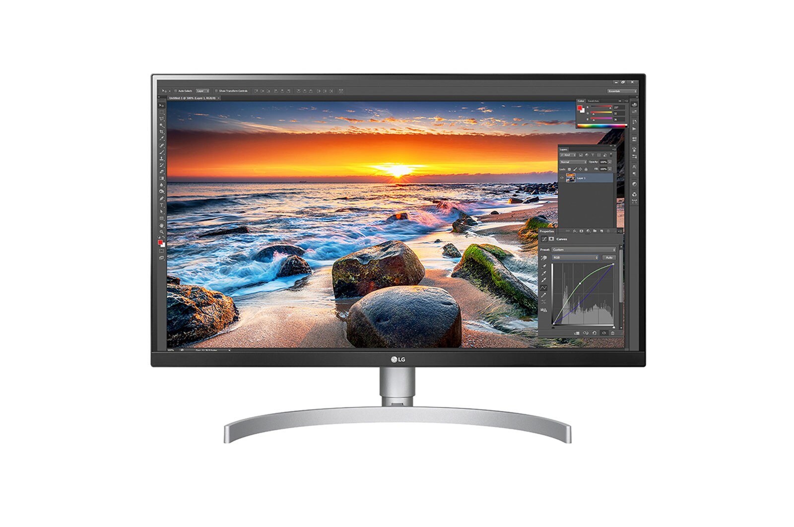 LG 27" UHD 4K (3840 x 2160) IPS Display, 27UL850-W