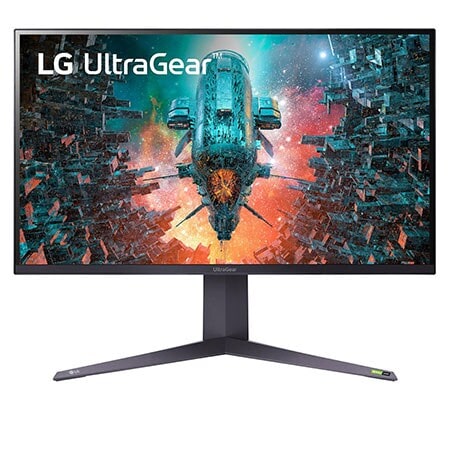 Front view of 32&#39;&#39; UltraGear™ UHD 4K Nano IPS with ATW 1ms 144Hz HDR 1000 Monitor with G-SYNC® Compatible 32GQ950-B