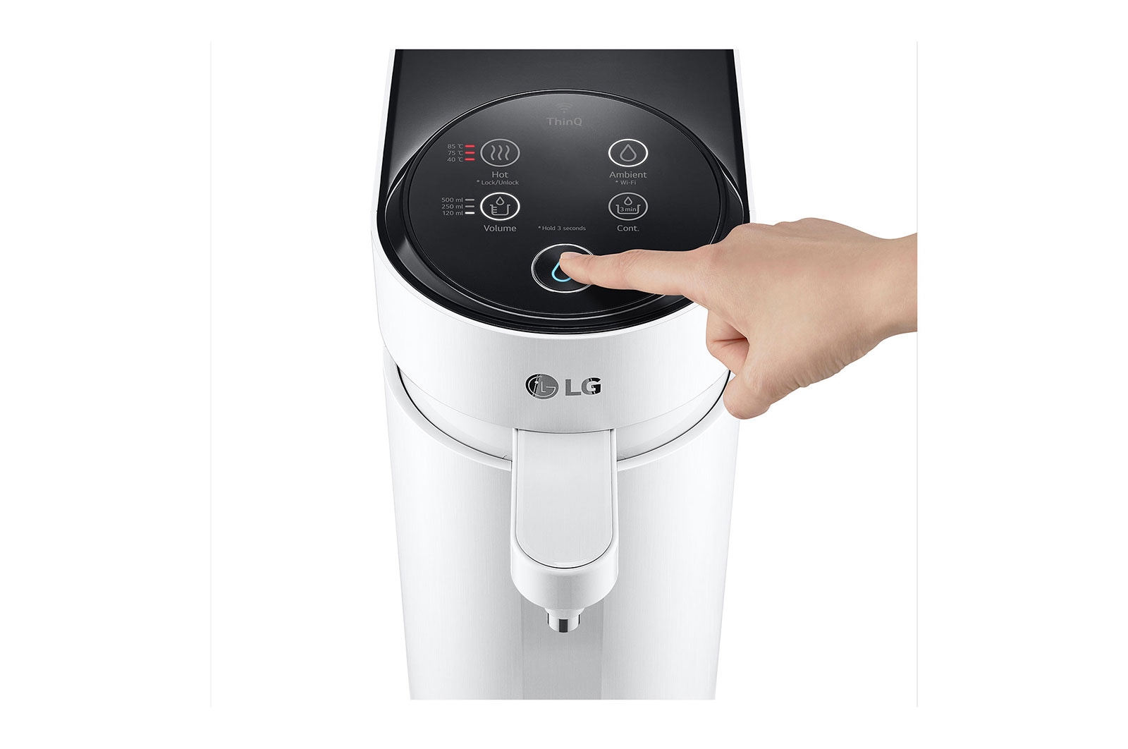 LG PuriCare™ Tankless Water Purifier with 4-Stage filtration Hot / Ambient water, White, WD217AN