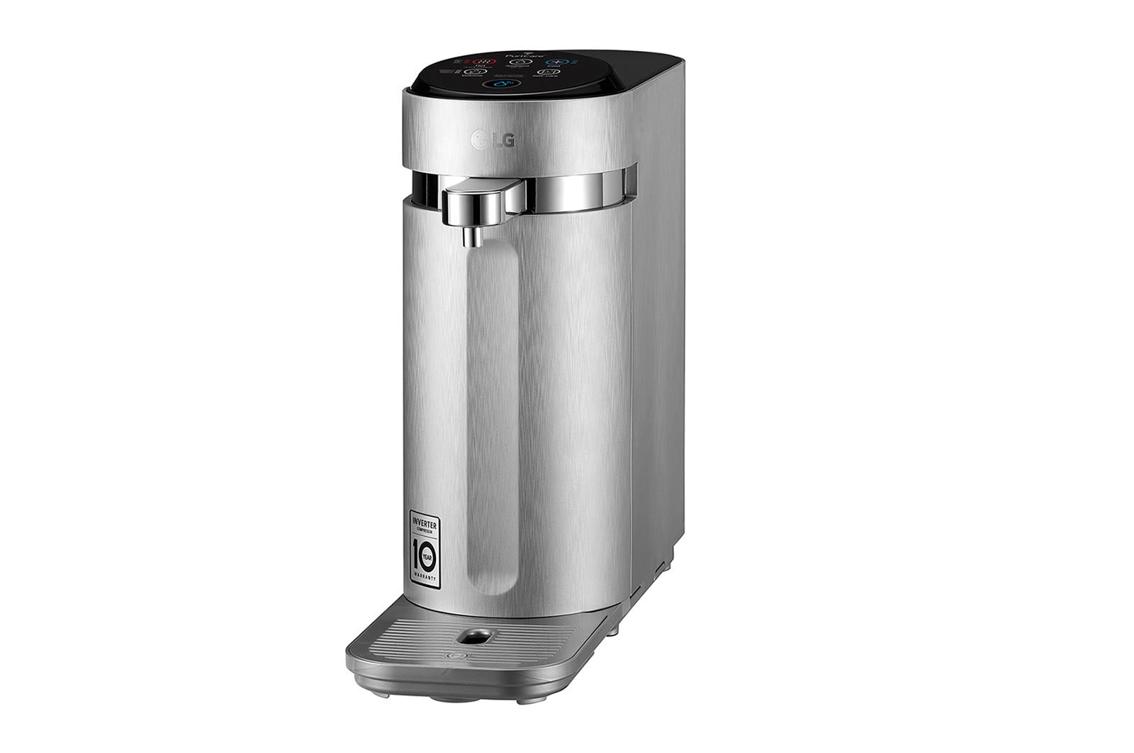 LG Tankless LG PuriCare™ Water Purifier with 3-stage filtration & Tankless Hot / Cold / Ambient water, Silver, WD512AN