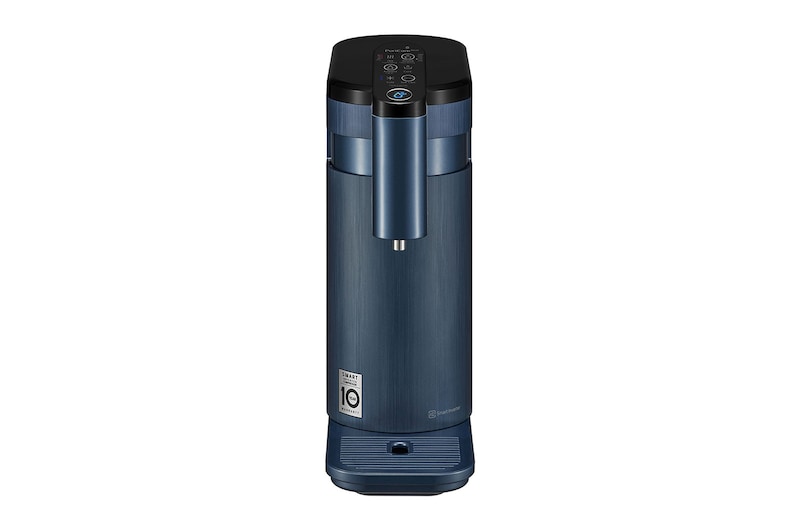 Front view of LG PuriCare™ Self-Service Tankless Water Purifier with 4-Stage Filtration Hot/ Cold / Ambient, Calming Navy WD516AN
