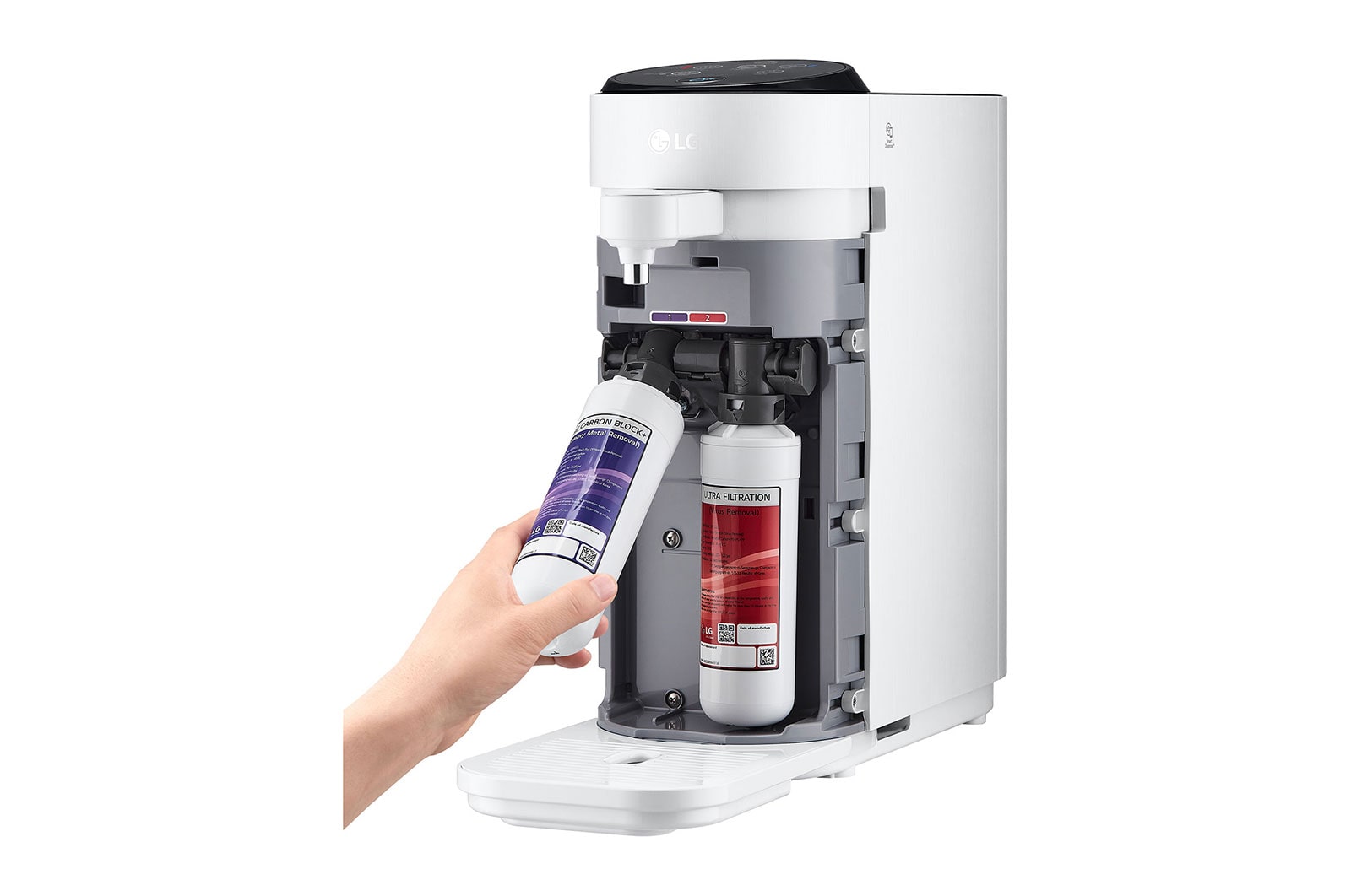 LG  LG PuriCare™ Tankless Water Purifier with 4-Stage filtration Hot / Cold / Ambient water, White, WD517AN