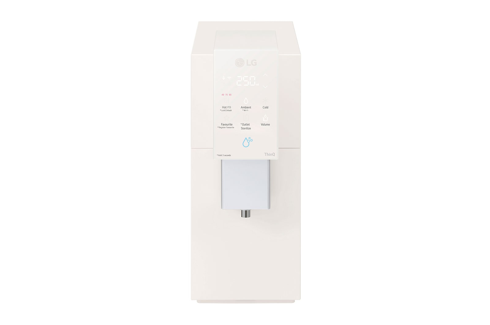 LG PuriCare Objet Collection Water Purifier, Calming Beige, WD518AN.ABGRLML