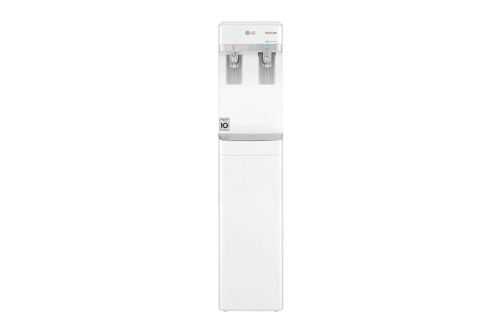 LG Slim Stand LG PuriCare™ Water Purifier with Tankless Cold Water & Big Hot Water Capacity, White, WS410GN