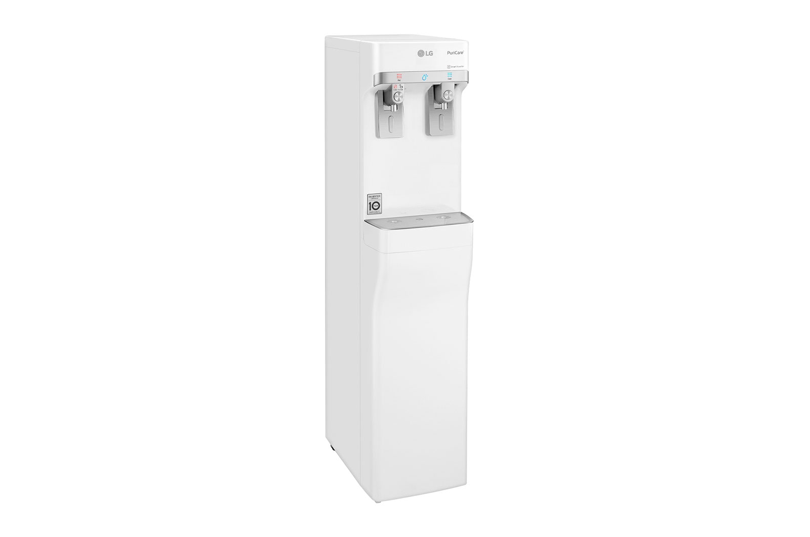 LG Slim Stand LG PuriCare™ Water Purifier with Tankless Cold Water & Big Hot Water Capacity, White, WS410GN