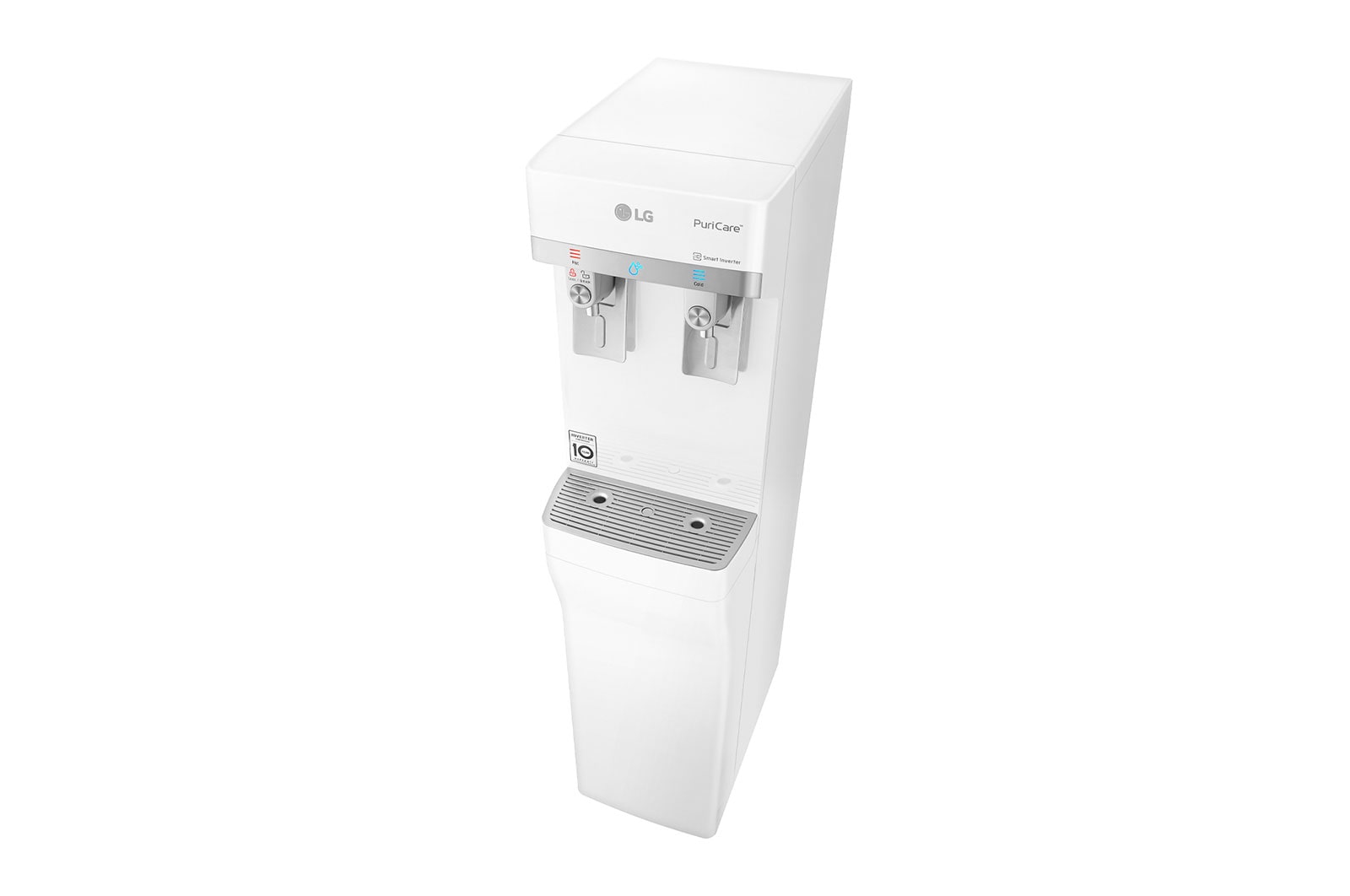 LG Slim Stand LG PuriCare™ Water Purifier with Tankless Cold Water & Big Hot Water Capacity, White, WS410GN