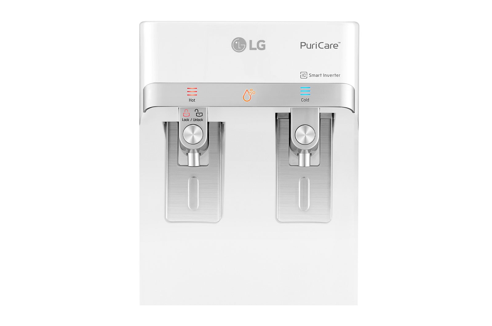 LG Slim Stand LG PuriCare™ Water Purifier with Tankless Cold Water & Big Hot Water Capacity, White, WS410GN