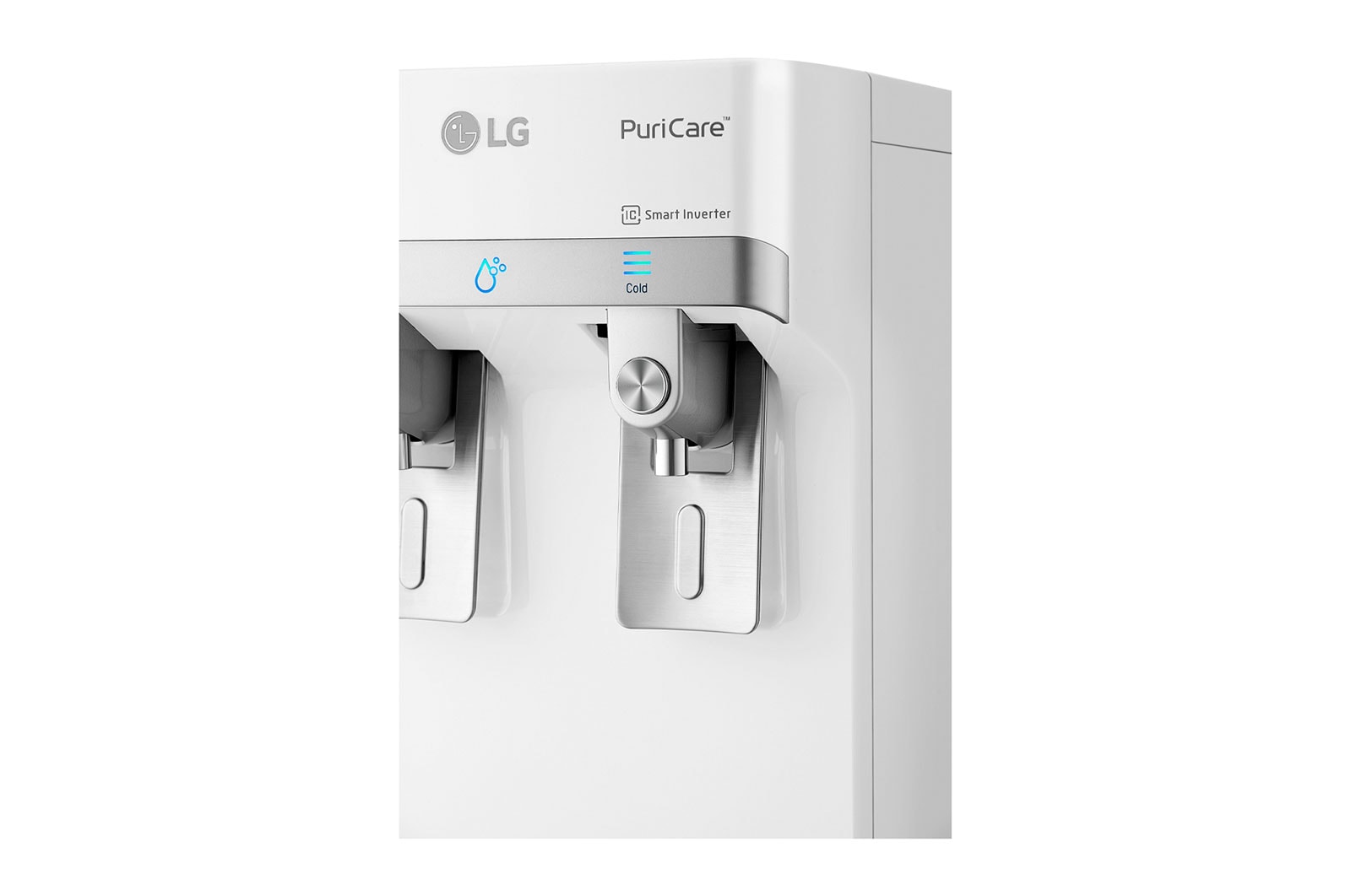 LG Slim Stand LG PuriCare™ Water Purifier with Tankless Cold Water & Big Hot Water Capacity, White, WS410GN