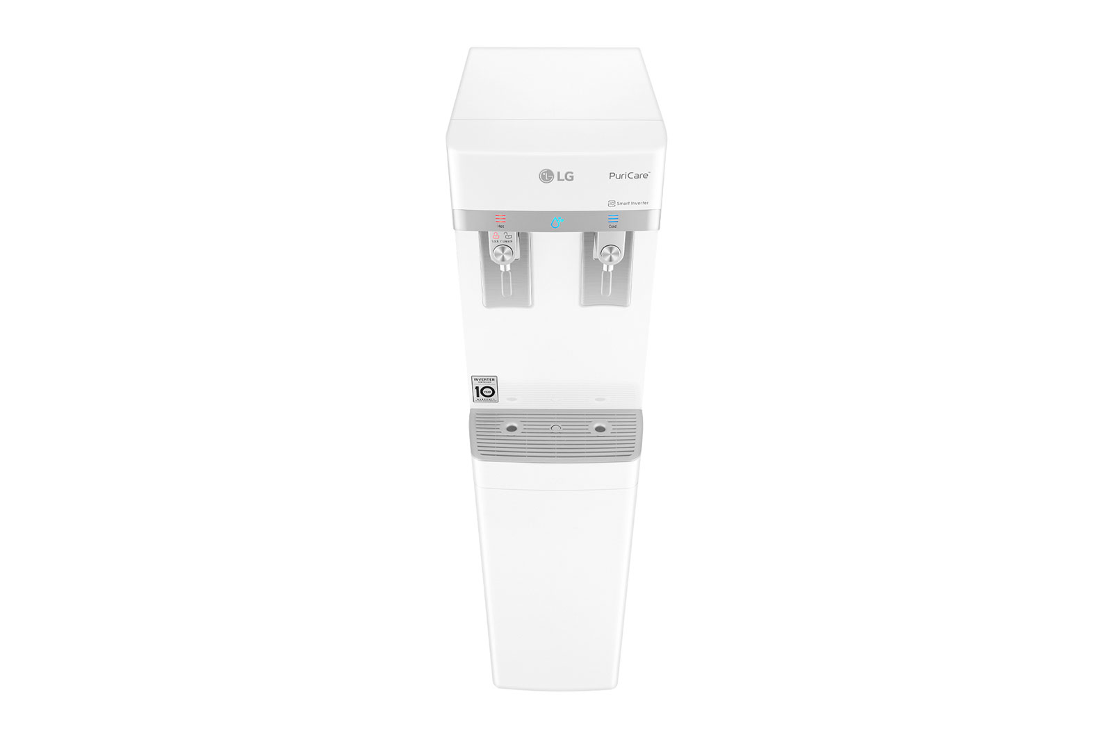 LG Slim Stand LG PuriCare™ Water Purifier with Tankless Cold Water & Big Hot Water Capacity, White, WS410GN