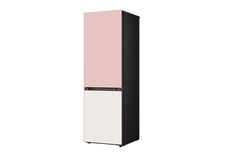 LG 341L Bottom Freezer Fridge in Pink & Beige Finish, GC-B459QG9D