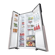 LG 508L Side-by-Side Fridge in Gold Finish, GC-B507PGAM