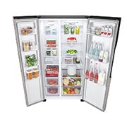 LG 508L Side-by-Side Fridge in Gold Finish, GC-B507PGAM