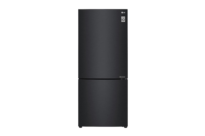 LG 420L Bottom Freezer Fridge in Matte Black Finish, GC-B529NQCM