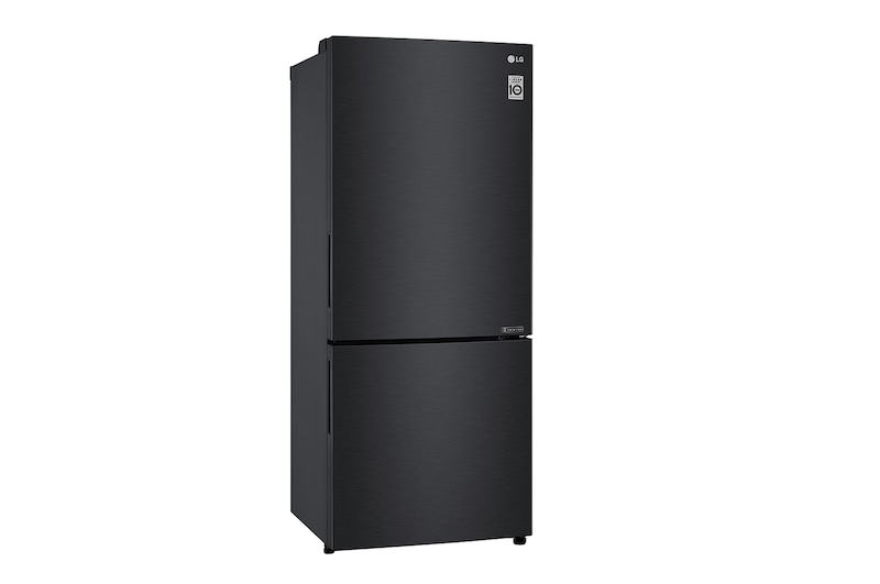 LG 420L Bottom Freezer Fridge in Matte Black Finish, GC-B529NQCM