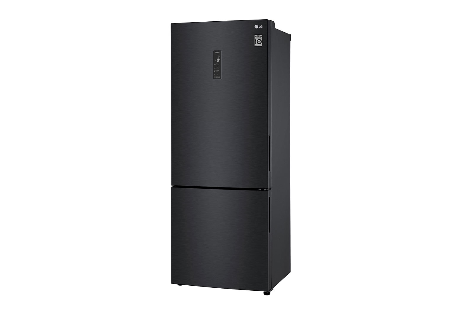 LG 455L Bottom Freezer Fridge in Matte Black Finish, GC-B569NQCM