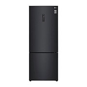 LG 455L Bottom Freezer Fridge in Matte Black Finish, GC-B569NQCM