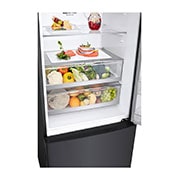 LG 455L Bottom Freezer Fridge in Matte Black Finish, GC-B569NQCM