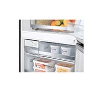 LG 455L Bottom Freezer Fridge in Matte Black Finish, GC-B569NQCM