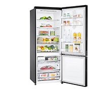 LG 455L Bottom Freezer Fridge in Matte Black Finish, GC-B569NQCM