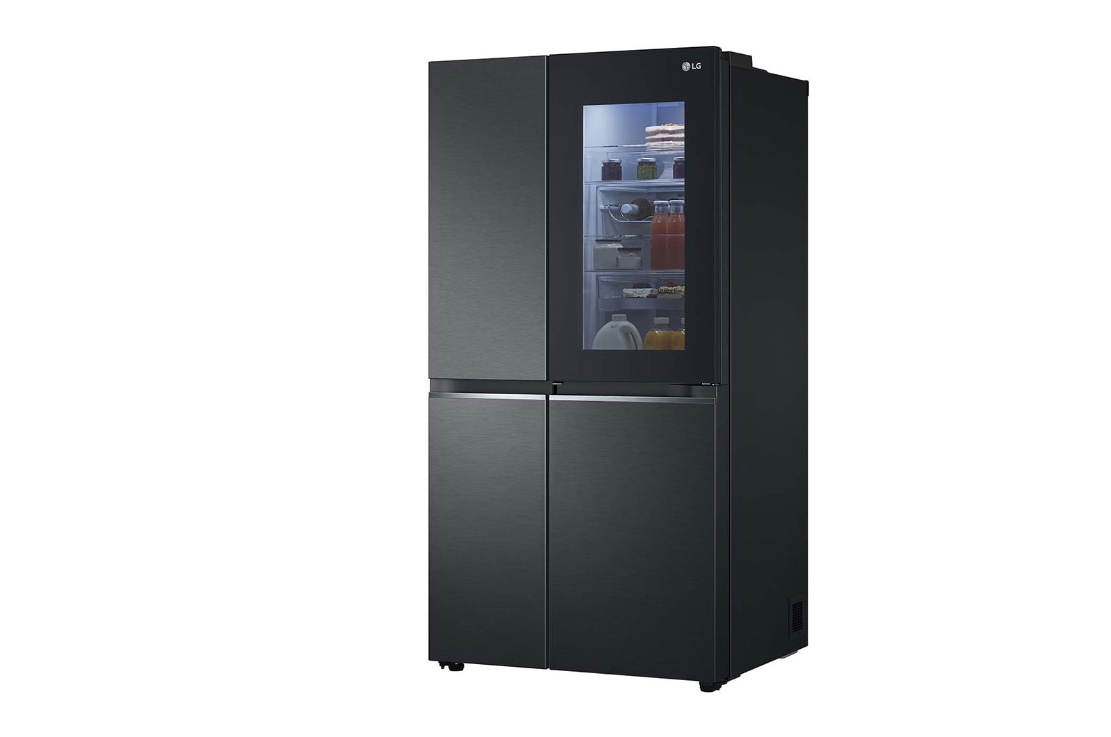 LG 655L Side-by-Side Fridge with InstaView Door-in-Door™ in Matte Black Finish, GC-Q257CQFL