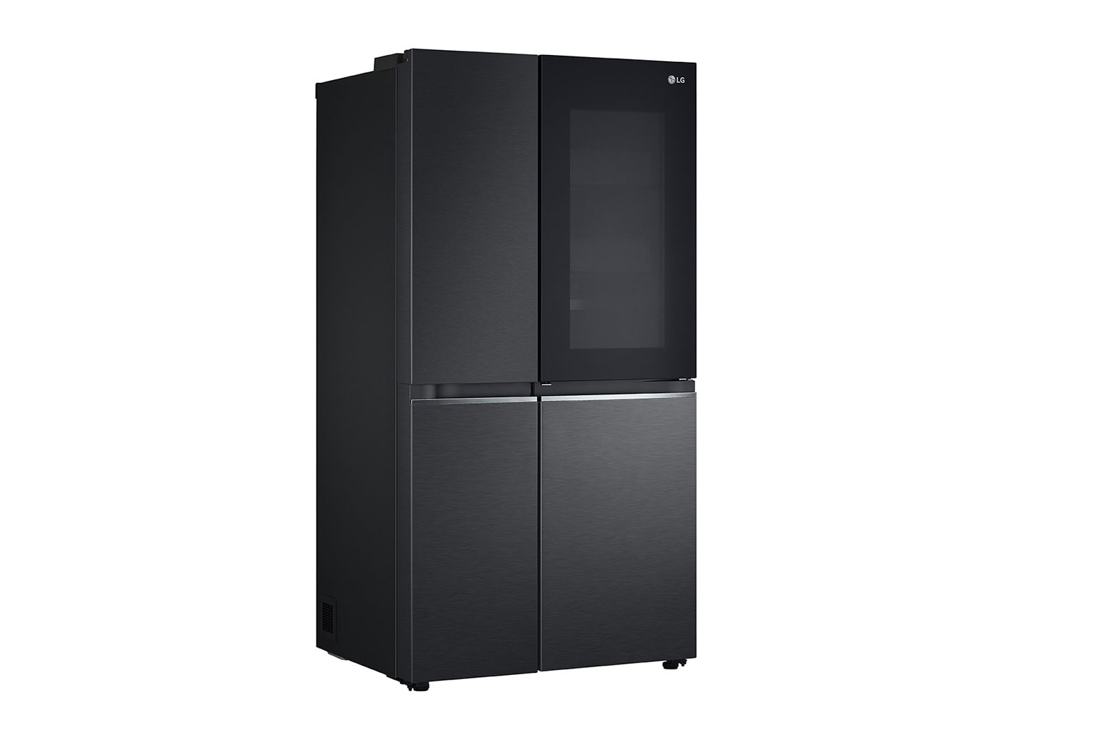 LG 655L Side-by-Side Fridge with InstaView Door-in-Door™ in Matte Black Finish, GC-Q257CQFL