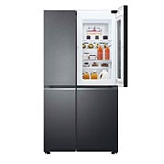 LG 655L Side-by-Side Fridge with InstaView Door-in-Door™ in Matte Black Finish, GC-Q257CQFL