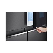 LG 655L Side-by-Side Fridge with InstaView Door-in-Door™ in Matte Black Finish, GC-Q257CQFL