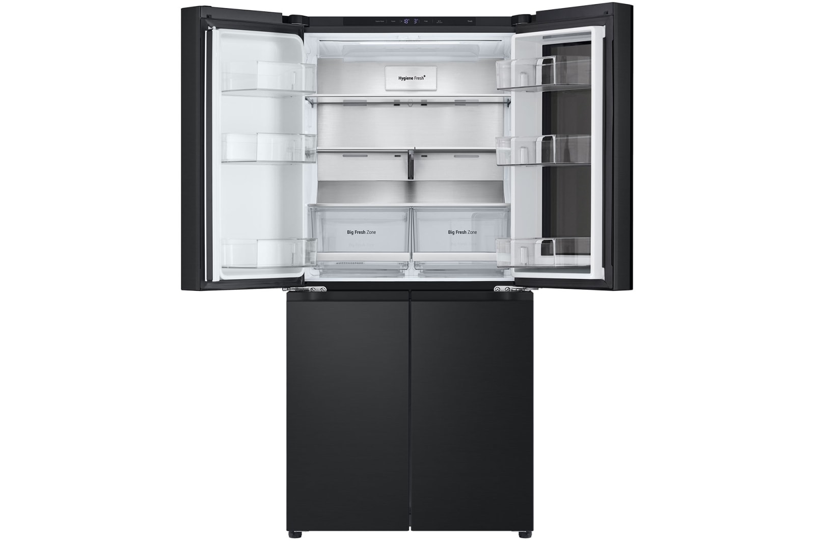 LG 431L French Door Fridge with InstaView in Black Steel Finish, GC-V22FFQMB