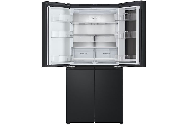 LG 431L French Door Fridge with InstaView in Black Steel Finish, GC-V22FFQMB